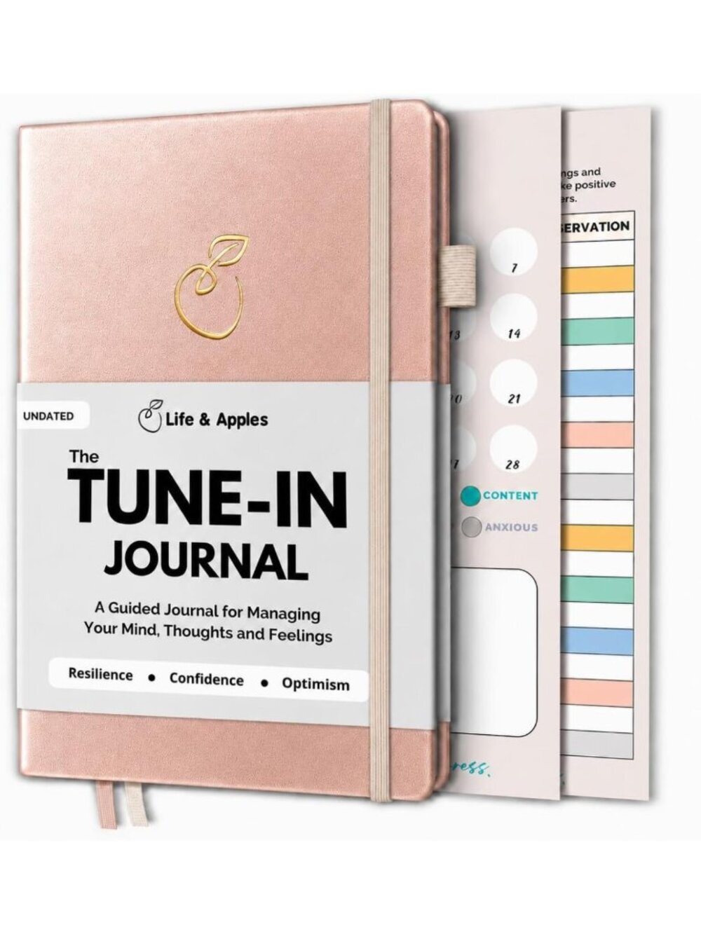 Guided Daily Journal for Women with Prompts - Elegant Rose Gold Design